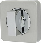 Картинка Ручка поворотная ARMADILLO WC-BOLT BK6/SQ-21SN/CP-3 матовый никель/хром